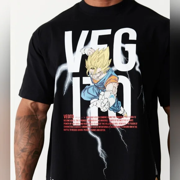 Vanquish | Shirts | Vanquish Vqfit Dbz Vegito Oversized Tee